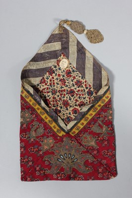 Lot 289 - A purse, Persian, early 19th century, of...