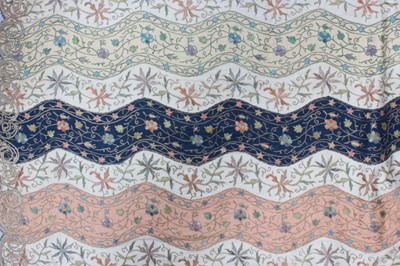 Lot 291 - A fine embroidered lady's anteri robe, Ottoman,...