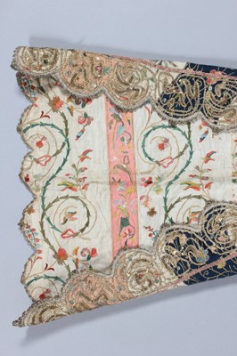 Lot 291 - A fine embroidered lady's anteri robe, Ottoman,...