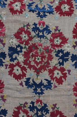 Lot 292 - An embroidered sash, Algerian, Ottoman, 18th...