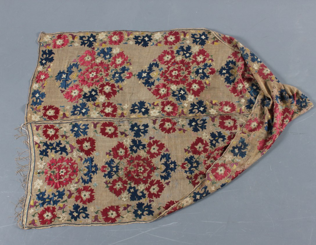 Lot 292 - An embroidered sash, Algerian, Ottoman, 18th