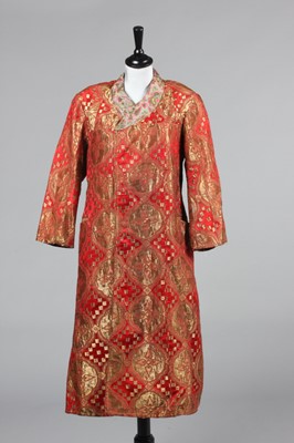 Lot 330 - A woman's coat of Russian brocade, Bukharan,...