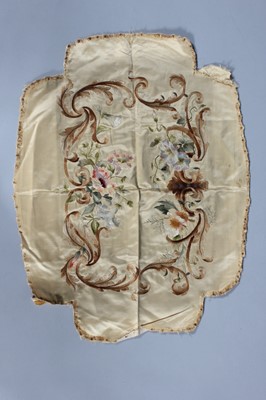 Lot 286 - A green silk damask grand-piano cover, Italian,...