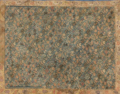 Lot 306 - A Naksh silk embroidered bocha, Persian, 19th...