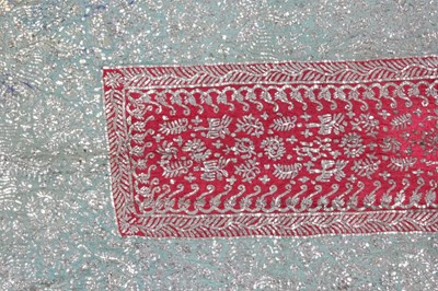 Lot 310 - An embroidered stole, Sino-Indian, mid 19th...