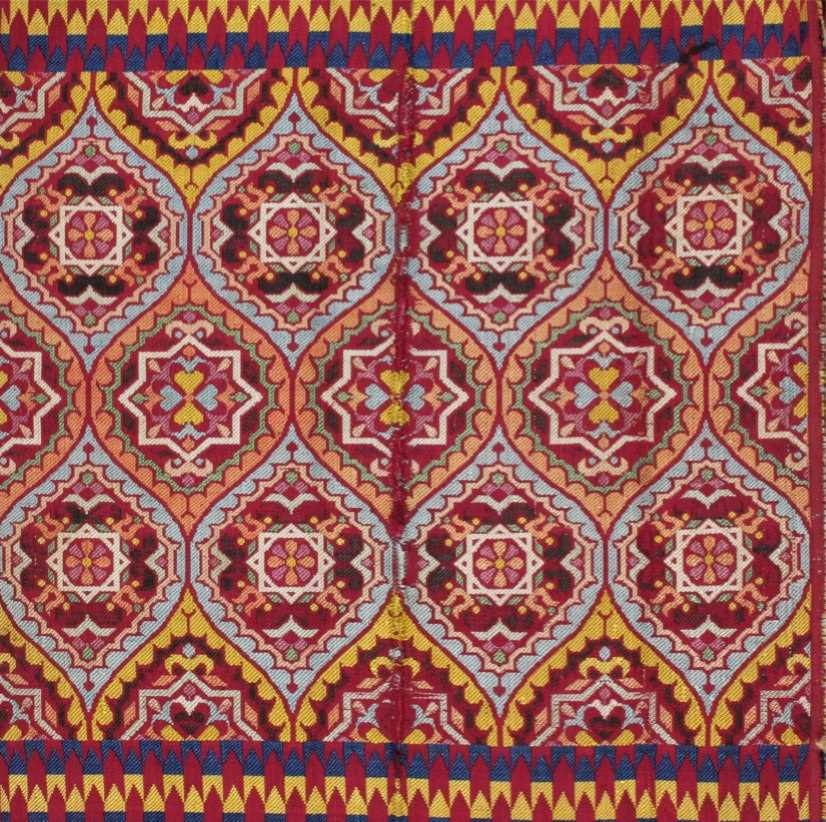 Click for high resolution Lot 272 - A brocaded silk bridal sash, (hizam), Fez,...