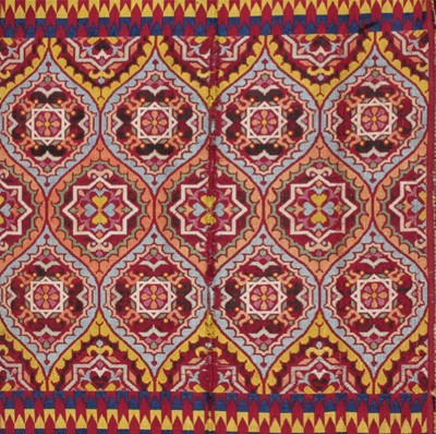 Lot 272 - A brocaded silk bridal sash, (hizam), Fez,...