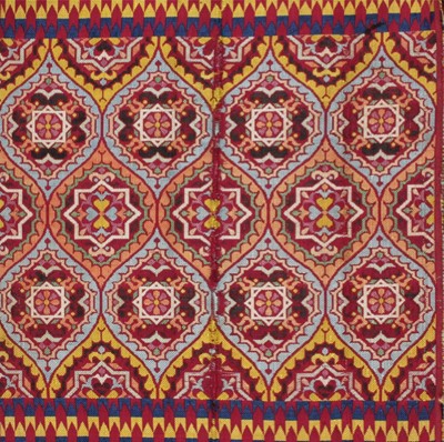 Lot 272 - A brocaded silk bridal sash, (hizam), Fez,...
