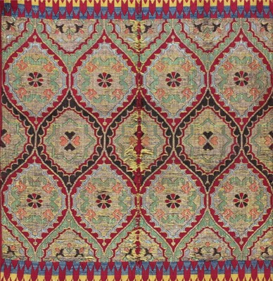 Lot 272 - A brocaded silk bridal sash, (hizam), Fez,...