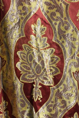 Lot 275 - A brocaded brown satin man's robe, Moroccan,...
