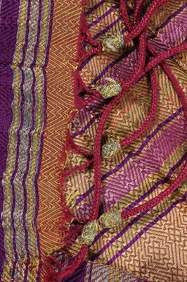 Lot 277 - A brocaded sash, Moroccan, late 19th century,...