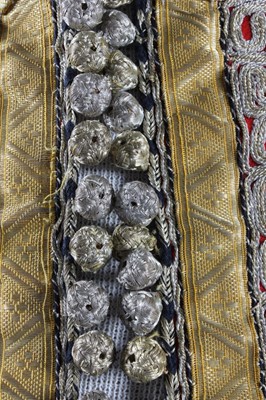 Lot 282 - A scarlet felted wool man's robe, Moroccan,...
