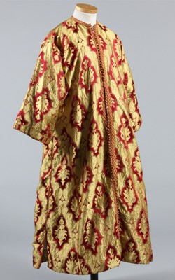 Lot 281 - A brocaded kaftan, Moroccan, circa 1960, woven...