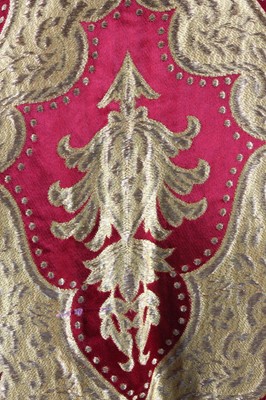 Lot 281 - A brocaded kaftan, Moroccan, circa 1960, woven...