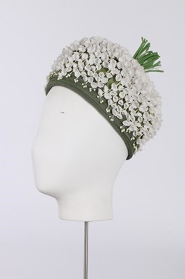 Lot 151 - A Christian Dior lily of the valley hat, circa...