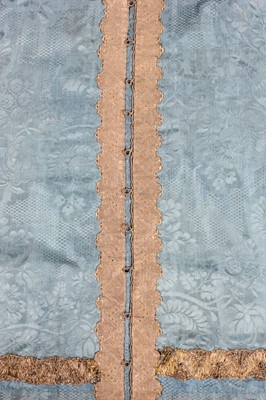 Lot 358 - A blue damask Sarafan dress, Russian, early...
