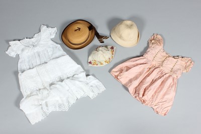 Lot 18 - Two muslin girl's dresses, circa 1918 and 1928,...