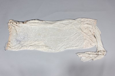 Lot 24 - Two bridal gowns, mid-late 1930s, one with...