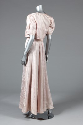 Lot 24 - Two bridal gowns, mid-late 1930s, one with...