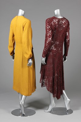 Lot 27 - Dinner dresses mid-late 1930s, comprising:...