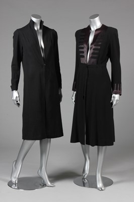 Lot 28 - Black evening wear, mid-late 1930s, comprising:...