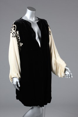 Lot 29 - Black and ivory evening-wear, 1930s-40s,...