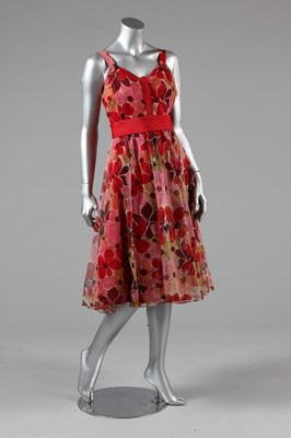 Lot 38 - Four summery evening gowns, 1950s, comprising:...
