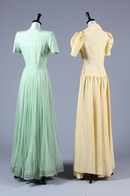 Lot 38 - Four summery evening gowns, 1950s, comprising:...