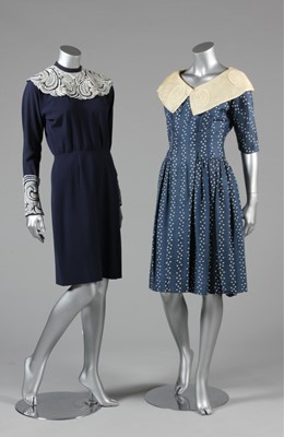 Lot 39 - A group of day/dinner wear, mainly 1950s, six...