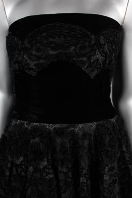 Lot 46 - Three black evening gowns, 1950s-c.1960,...