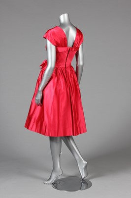 Lot 47 - A Jacques Heim rose satin cocktail dress,...