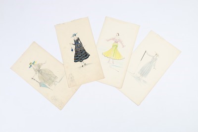 Lot 26 - Lucile Studio fashion sketches, circa 1916,...