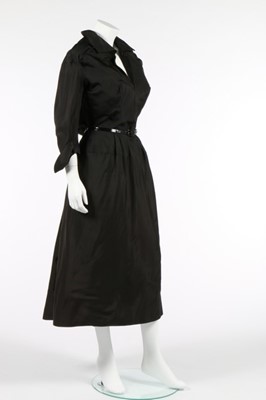 Lot 106 - A Charles James for Samuel Winston black silk...