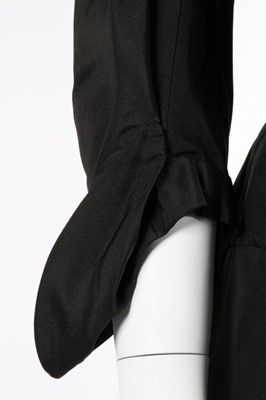 Lot 106 - A Charles James for Samuel Winston black silk...