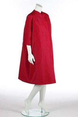 Lot 112 - A Christian Dior New York raspberry faille...