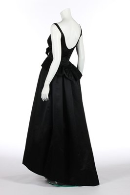 Lot 147 - A Nina Ricci black silk ball gown, circa 1960,...