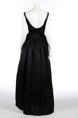 Lot 147 - A Nina Ricci black silk ball gown, circa 1960,...