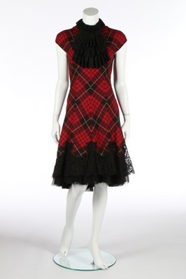 Lot 277 - An Alexander McQueen tartan wool dress,...