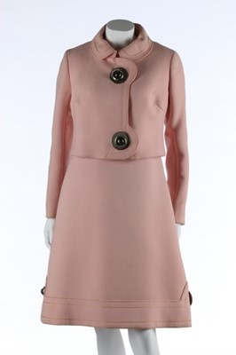 Lot 136 - A Pierre Cardin for Elizabeth Arden pink wool...