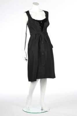 Lot 163 - A Marc Bohan for Christian Dior couture black...