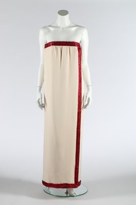 Lot 149 - An Yves Saint Laurent couture ivory silk crêpe...