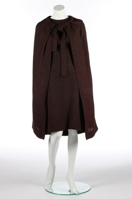 Lot 152 - An Yves Saint Laurent couture brown linen...