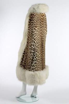 Lot 162 - A Dior couture leopard and arctic fox cape,...