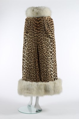 Lot 162 - A Dior couture leopard and arctic fox cape,...