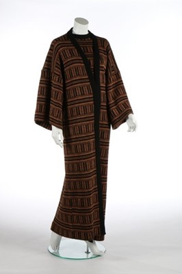 Lot 180 - A Bill Gibb 'piano-key' knit 'kimono'...