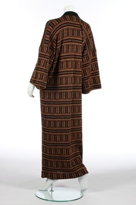 Lot 180 - A Bill Gibb 'piano-key' knit 'kimono'...