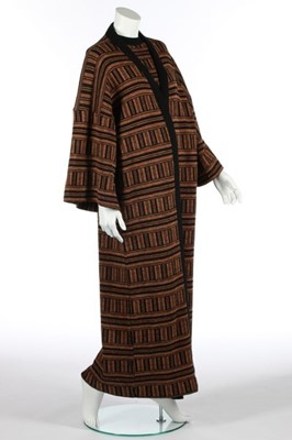 Lot 180 - A Bill Gibb 'piano-key' knit 'kimono'...