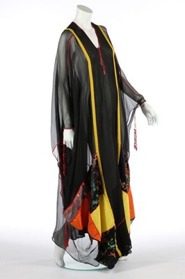 Lot 183 - A Thea Porter chiffon kaftan, mid 1970s,...