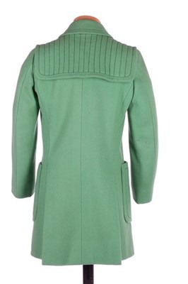 Lot 141 - A Pierre Cardin apple-green wool man's coat,...