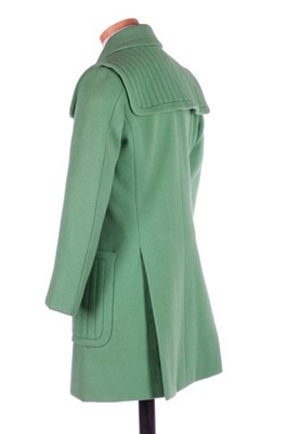 Lot 141 - A Pierre Cardin apple-green wool man's coat,...